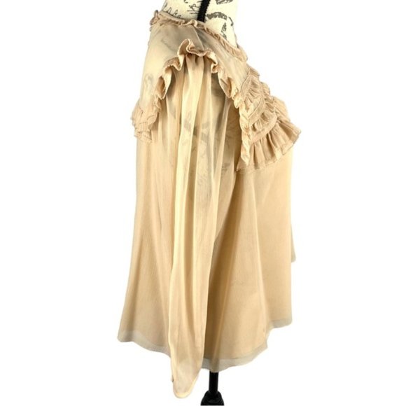 H&M Women’s Long Sleeve Peasant Top With Front Ruffle Detail - Picture 5 of 16